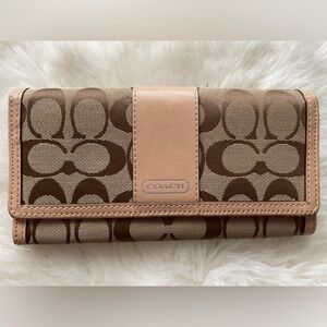 Coach Canvas Monogram Wallet